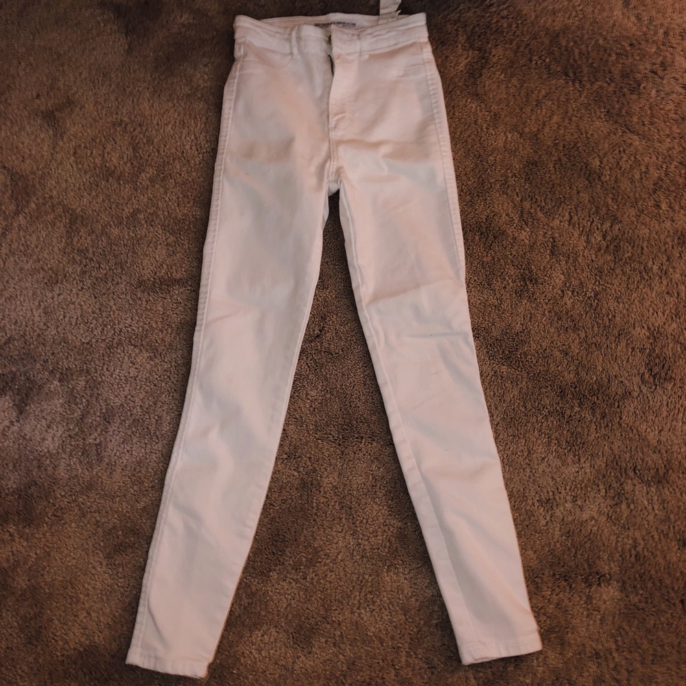 Zara white skinny pants